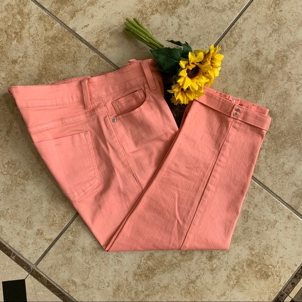 NYDJ Coral Crop Capris, Size 4